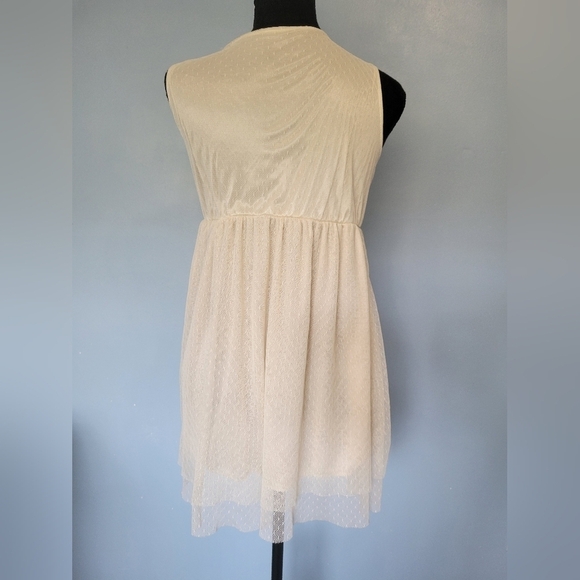Coquette Lace Mini Ivory Dress S-M? - Picture 3 of 10